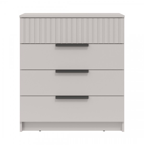 Комод  67.20 Брандо (кашемир / ДВПО: белый / фасады: МДФ с ПВХ кашемир)  фабрика Олмеко 