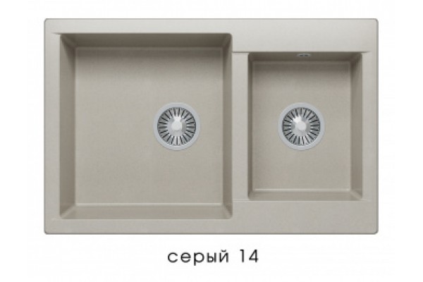 Мойка POLYGRAN BRIG-772 №14 серый