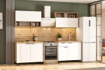 Кухонный гарнитур NN Мебель "Монако K" (2м) (Серия 2) (Дуб Золотой/Белый матовый/Дуб Вотан) в Минске Кухонный гарнитур NN Мебель "Монако K" (2м) (Серия 2) (Дуб Золотой/Белый матовый/Дуб Вотан)