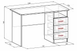 Письменный стол Мебель-Класс АЛЬЯНС (Венге - Ясень шимо светлый) в Минске Письменный стол Мебель-Класс АЛЬЯНС (Венге - Ясень шимо светлый)