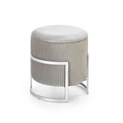 Пуф HALMAR CRICKET (светло-серый/хром) Пуф HALMAR CRICKET (светло-серый/хром)