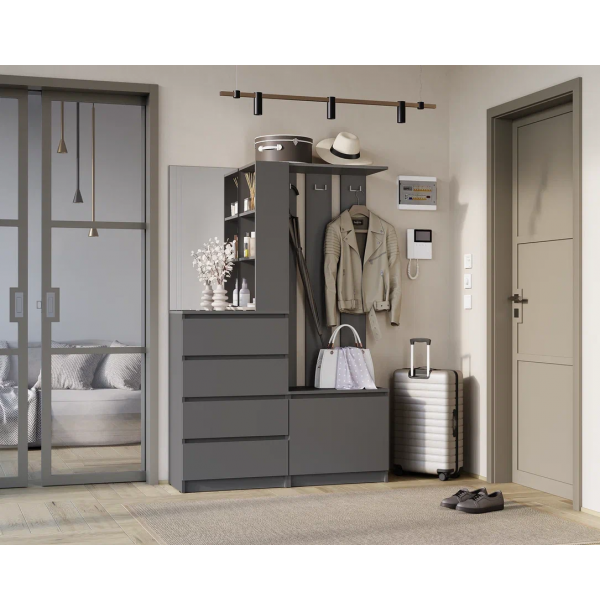 Прихожая Симпл ПР-04 - Графит (BTS)