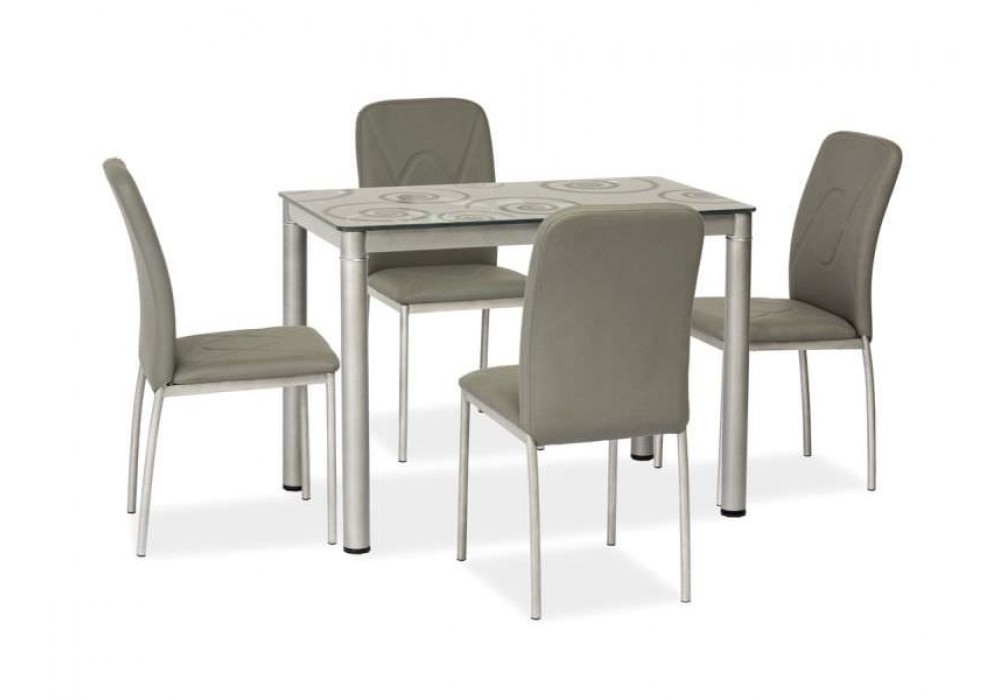 Стол обеденный SIGNAL DAMAR серый, 100/60/75 в Минске Стол обеденный SIGNAL DAMAR серый, 100/60/75