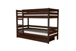 Двухъярусная кровать Джуниор массив сосны  (орех)  фабрика БравоМебель в Минске Двухъярусная кровать Джуниор массив сосны  (орех)  фабрика БравоМебель
