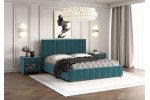 Кровать  Нельсон Вертикаль с металлокаркасом 160х200 (вариант 4) фабрика Браво Мебель