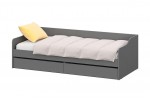 Кровать-диван NN Мебель КР 2 (МС Денвер К) Графит серый, 90/200 в Минске Кровать-диван NN Мебель КР 2 (МС Денвер К) Графит серый, 90/200
