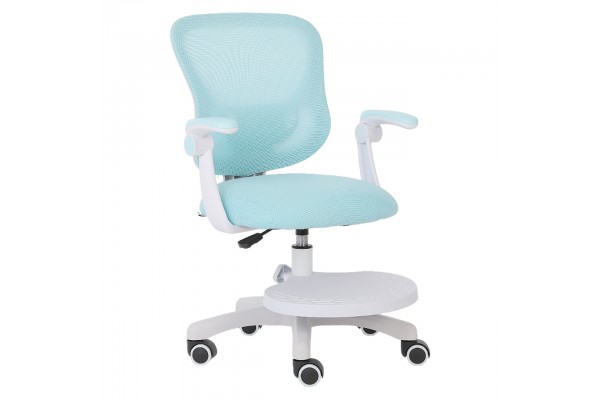 Кресло для сидения с регулировкой высоты Calviano Comfy голубое с подножкой