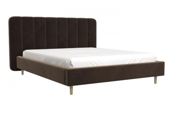 Кровать "Рино"  (Каппучино) 160х200  фабрика БравоМебель