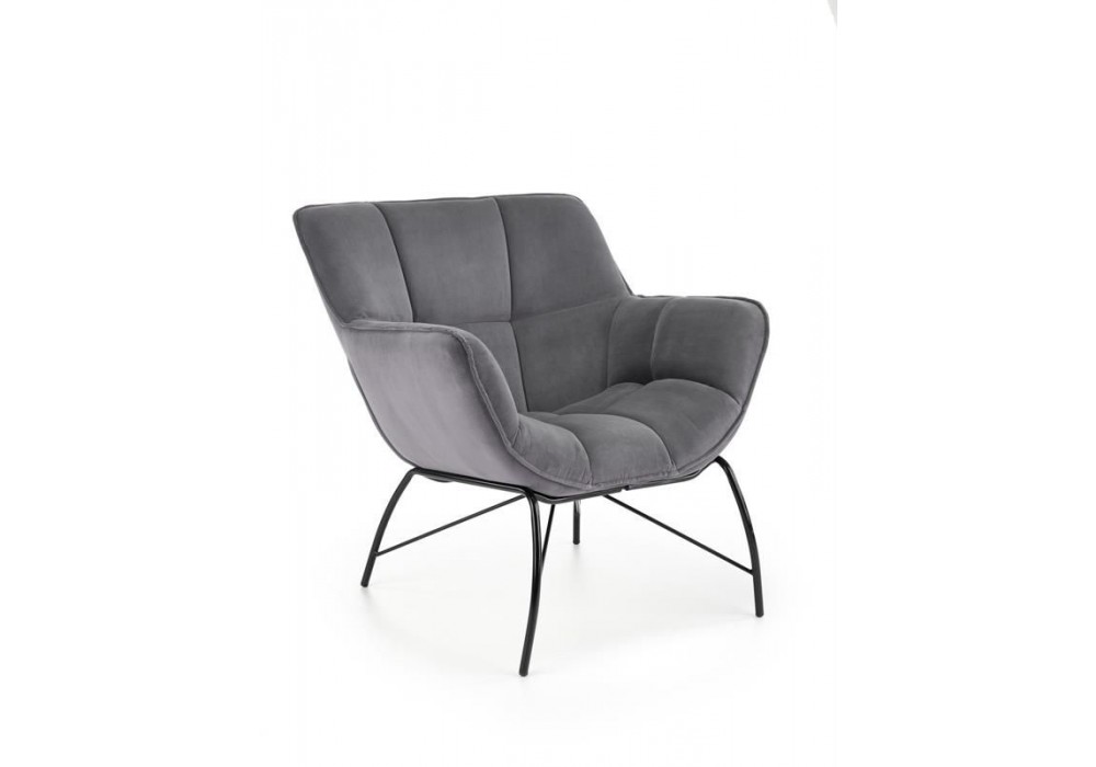 Кресло HALMAR BELTON серый/черный в Минске Кресло HALMAR BELTON серый/черный