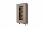 Шкаф-витрина Гориция ШР-2 (Лак Мокко мус)  фабрика Браво Мебель