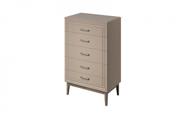 Комод 5 ящиков Гориция (Лак Мокко мус)  фабрика Браво Мебель