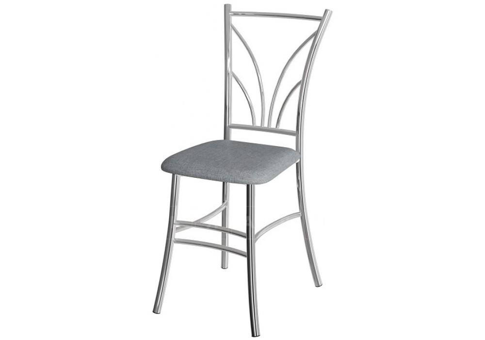 Стул ВВР Соната серый/хром, рогожка в Минске Стул ВВР Соната серый/хром, рогожка