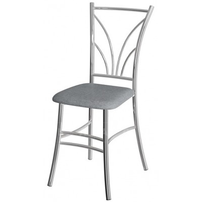 Стул ВВР Соната серый/хром, рогожка Стул ВВР Соната серый/хром, рогожка