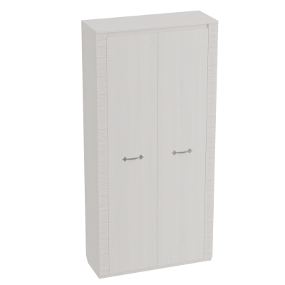 Шкаф 2-х дверный МС"Элана" Бодега белая (101*41*208,5 см)