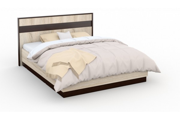 Кровать "Эшли" 1600 с подъемным мех. (Венге/дуб сонома) фабрика Империал 