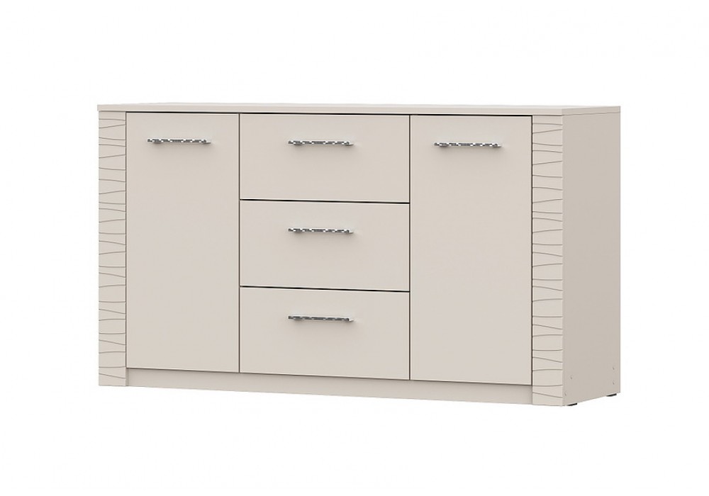 Комод NN Мебель (МС Калипсо К) 3 ящика двухстворчатый Меланж в Минске Комод NN Мебель (МС Калипсо К) 3 ящика двухстворчатый Меланж