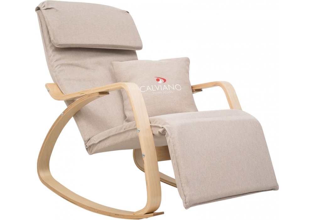 Кресло-качалка Calviano Comfort 1 светло-бежевое в Минске Кресло-качалка Calviano Comfort 1 светло-бежевое