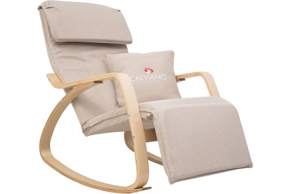 Кресло-качалка Calviano Comfort 1 светло-бежевое