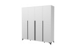 Шкаф распашной ШР-4 Брента (Белый) фабрика Браво Мебель