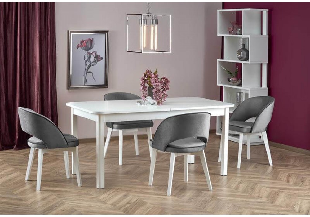 Стол обеденный Halmar FLORIAN раскладной (белый) в Минске Стол обеденный Halmar FLORIAN раскладной (белый)