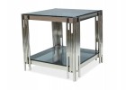 Стол журнальный SIGNAL FOSSIL B серебряный, 55/55/55