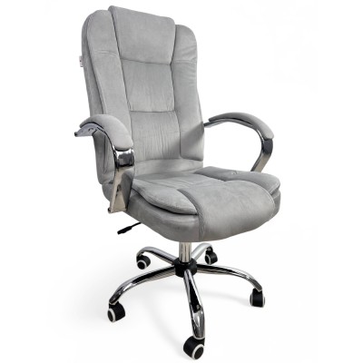 Кресло для сидения с регулировкой высоты Calviano Bravo серый велюр