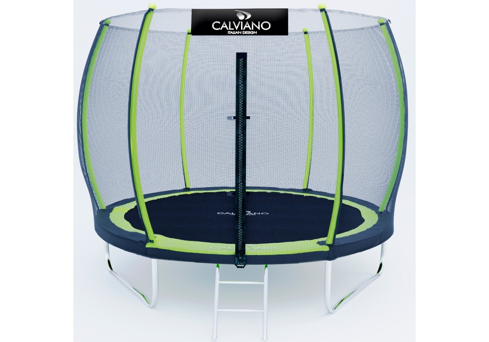 Батут пружинный с защитной сеткой Calviano 312 см - 10ft OUTSIDE master green в Минске Батут пружинный с защитной сеткой Calviano 312 см - 10ft OUTSIDE master green