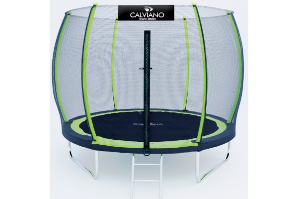 Батут пружинный с защитной сеткой Calviano 312 см - 10ft OUTSIDE master green