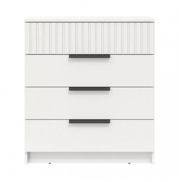 Комод  67.20 Брандо (белый / ДВПО: белый / фасады: МДФ с ПВХ белый)  фабрика Олмеко 