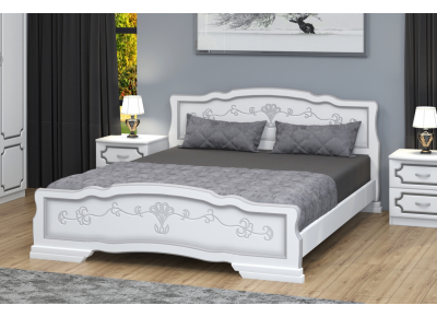 Двуспальные кровати из массива сосны