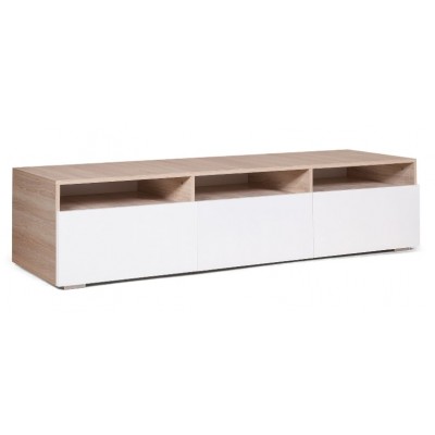  Тумба ТВ Сити-1 (белый/дуб сонома)