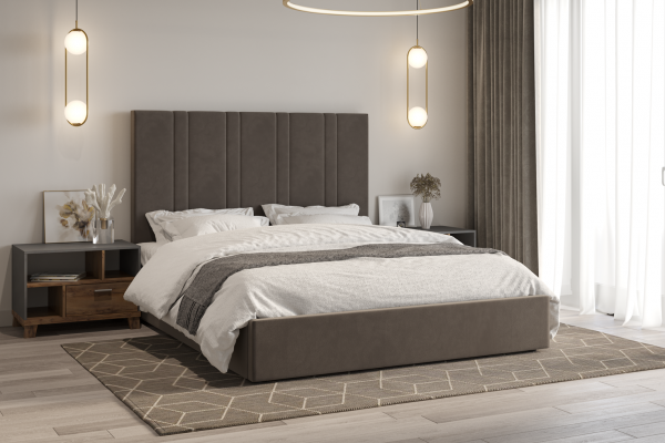 Кровать Харви  (капучино)  160х200  фабрика БравоМебель