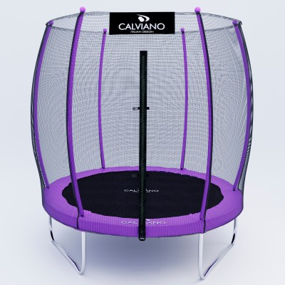 Батут пружинный с защитной сеткой Calviano 183 см - 6ft OUTSIDE master purple