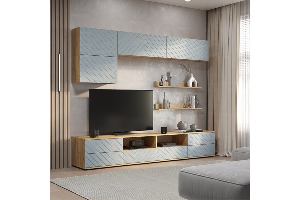 Гостиная Камелия ГС-01 (Крафт/Шарли Бриз MF11) BTS