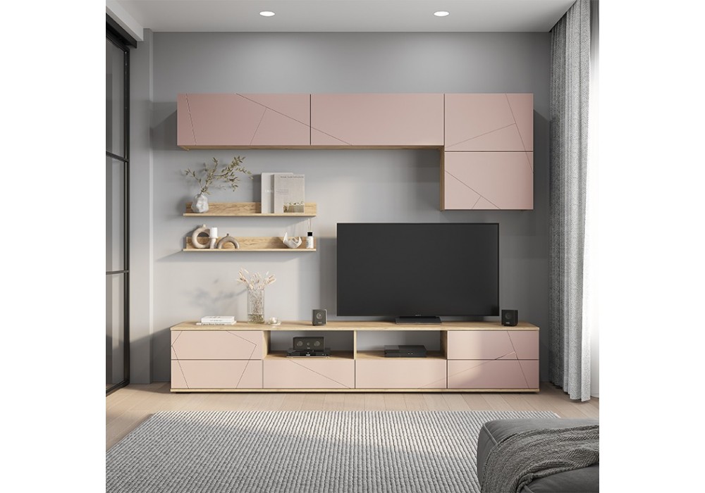 Гостиная Камелия ГС-01 (Крафт/Шарли Пинк MF13) BTS в Минске Гостиная Камелия ГС-01 (Крафт/Шарли Пинк MF13) BTS