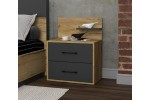 Тумба прикроватная LT-Т55 (Дуб золотой/Антрацит)  фабрика Интерлиния