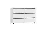 Комод 6 ящиков Токио NN-МЕБЕЛЬ (Белый текстурный) в Минске Комод 6 ящиков Токио NN-МЕБЕЛЬ (Белый текстурный)