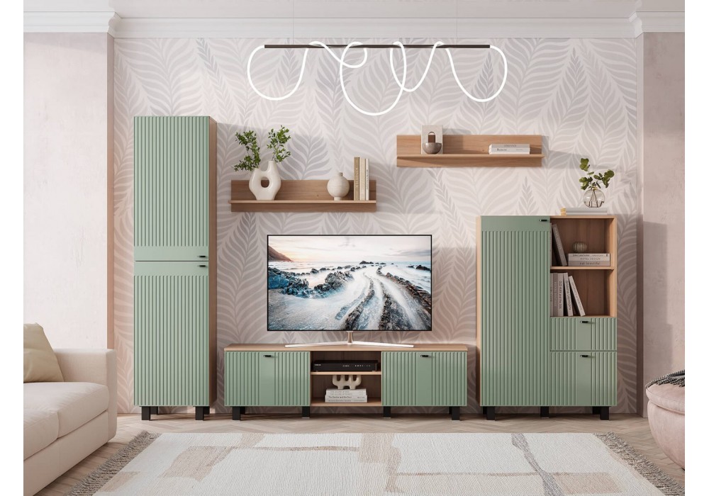 Гостиная Олива - Комплект 2 - Эвкалипт софт MF12/Дуб каньон (BTS) в Минске Гостиная Олива - Комплект 2 - Эвкалипт софт MF12/Дуб каньон (BTS)