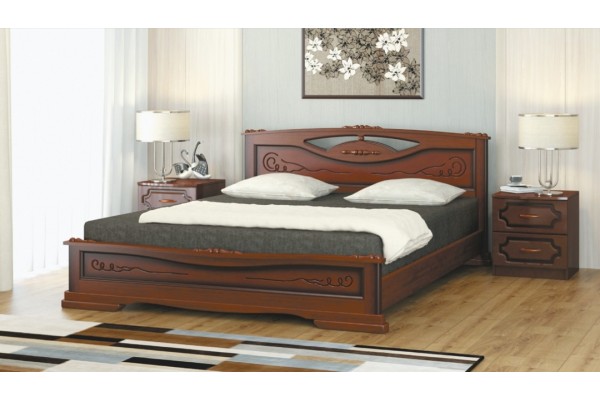 Кровать "Елена-3"  орех 1200