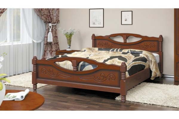Кровать "Елена-4"  орех 1200