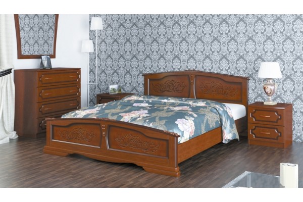 Кровать "Елена"  орех 1400