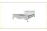 Кровать "Грация-4"  белый античный 1400