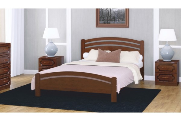 Кровать "Камелия-3" орех 1400