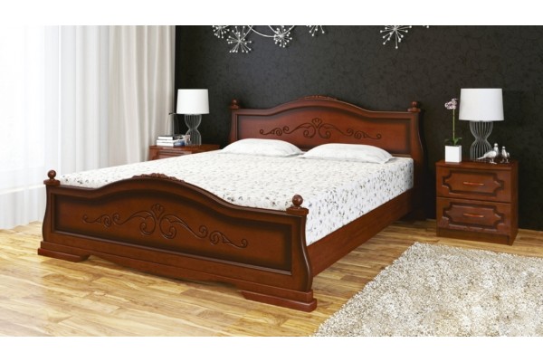 Кровать "Карина-1"  орех 1400