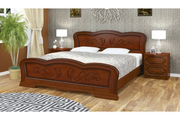 Кровать "Карина-8"   орех 1200