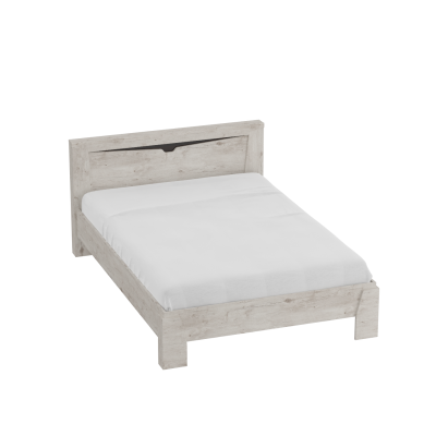 Кровать "Соренто" 90х200 (дуб бонифаций/кофе структурный матовый)