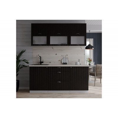 Готовая кухня Берес 1,6Б (Дуб Английский/ Дуб Английский) фабрика Интерлиния Готовая кухня Берес 1,6Б (Дуб Английский/ Дуб Английский) фабрика Интерлиния