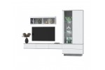 Гостиная Quartz 10 (Белый платинум / Бетон)  фабрика Интерлиния в Минске Гостиная Quartz 10 (Белый платинум / Бетон)  фабрика Интерлиния