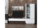 Гостиная Quartz 10 (Белый платинум / Бетон)  фабрика Интерлиния в Минске Гостиная Quartz 10 (Белый платинум / Бетон)  фабрика Интерлиния