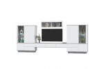 Гостиная Quartz 11 (Белый платинум / Бетон)  фабрика Интерлиния в Минске Гостиная Quartz 11 (Белый платинум / Бетон)  фабрика Интерлиния